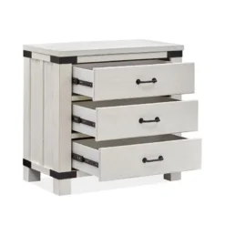 Harper Springs Metal/ Wood Headboard Storage Bedroom Set -Beds and Accessories Sales B5321 08 bachelor chest 4