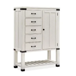 Harper Springs Metal/ Wood Headboard Storage Bedroom Set -Beds and Accessories Sales B5321 13 door chest 1