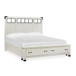 Harper Springs Metal/ Wood Headboard Storage Bedroom Set -Beds and Accessories Sales B5321 58A bed 2