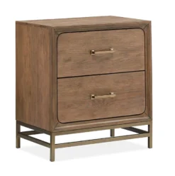 Lindon Grey Upholstered Island Bed -Beds and Accessories Sales B5570 01 nightstand 1