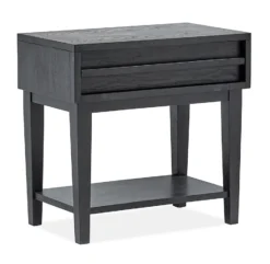 Lindon Grey Upholstered Island Bed -Beds and Accessories Sales B5570 05D nightstand 1