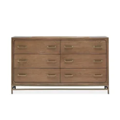 Lindon Grey Upholstered Island Bedroom Set -Beds and Accessories Sales B5570 22 dresser 1