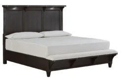 Sierra Lighted Panel Bedroom Set W/ Bench Footboard Bed 17 Sierra Lighted Panel Bedroom Set W/ Bench Footboard Bed -Beds and Accessories Sales B5665 57H 55F 54R bed 1