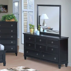 Tamarack Dresser (Black) 9 Tamarack Dresser (Black) -Beds and Accessories Sales BB044B 050 dresser 4