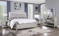 Sliverfluff Panel Bedroom Set -Beds and Accessories Sales BD00239Q br set 2
