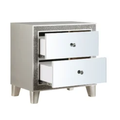 Sliverfluff Panel Bedroom Set -Beds and Accessories Sales BD00243 nightstand 4