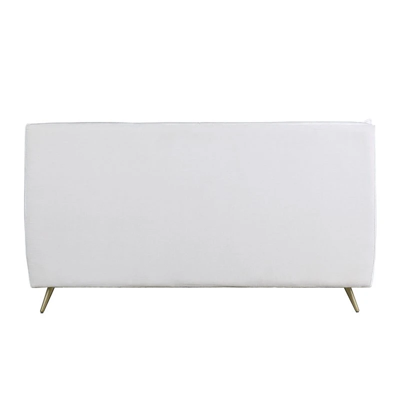 Doris Upholstered Panel Bed (White) 4 Doris Upholstered Panel Bed (White) - Image 4