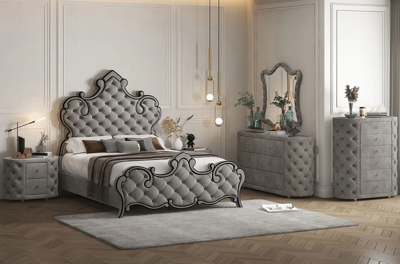 Perine Upholstered Bedroom Set 5 Perine Upholstered Bedroom Set - Image 5