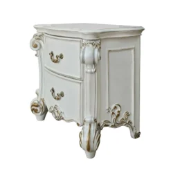 Vendome Fabric Upholstered Bedroom Set (Antique Pearl) -Beds and Accessories Sales BD01340 nightstand 3