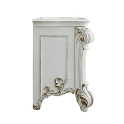 Vendome Fabric Upholstered Bedroom Set (Antique Pearl) -Beds and Accessories Sales BD01340 nightstand 5