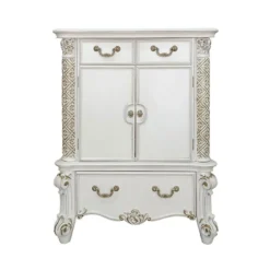 Vendome Fabric Upholstered Bedroom Set (Antique Pearl) -Beds and Accessories Sales BD01343 chest 1