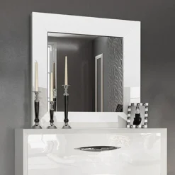 Carmen Mirror For Single Dresser (White)