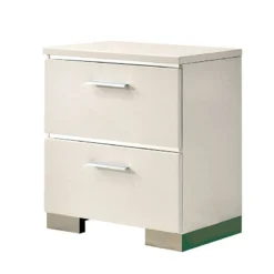 Malte Bookcase Bed (White) -Beds and Accessories Sales CM7049WH N nightstand 1