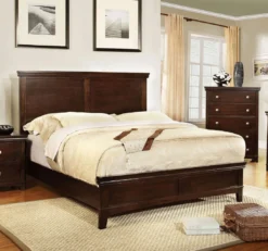 Spruce Panel Bed (Brown Cherry)