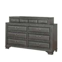 Brandt Storage Bedroom Set (Gray) -Beds and Accessories Sales CM7302GY D dresser 1