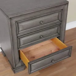 Brandt Storage Bedroom Set (Gray) -Beds and Accessories Sales CM7302GY N nightstand 3