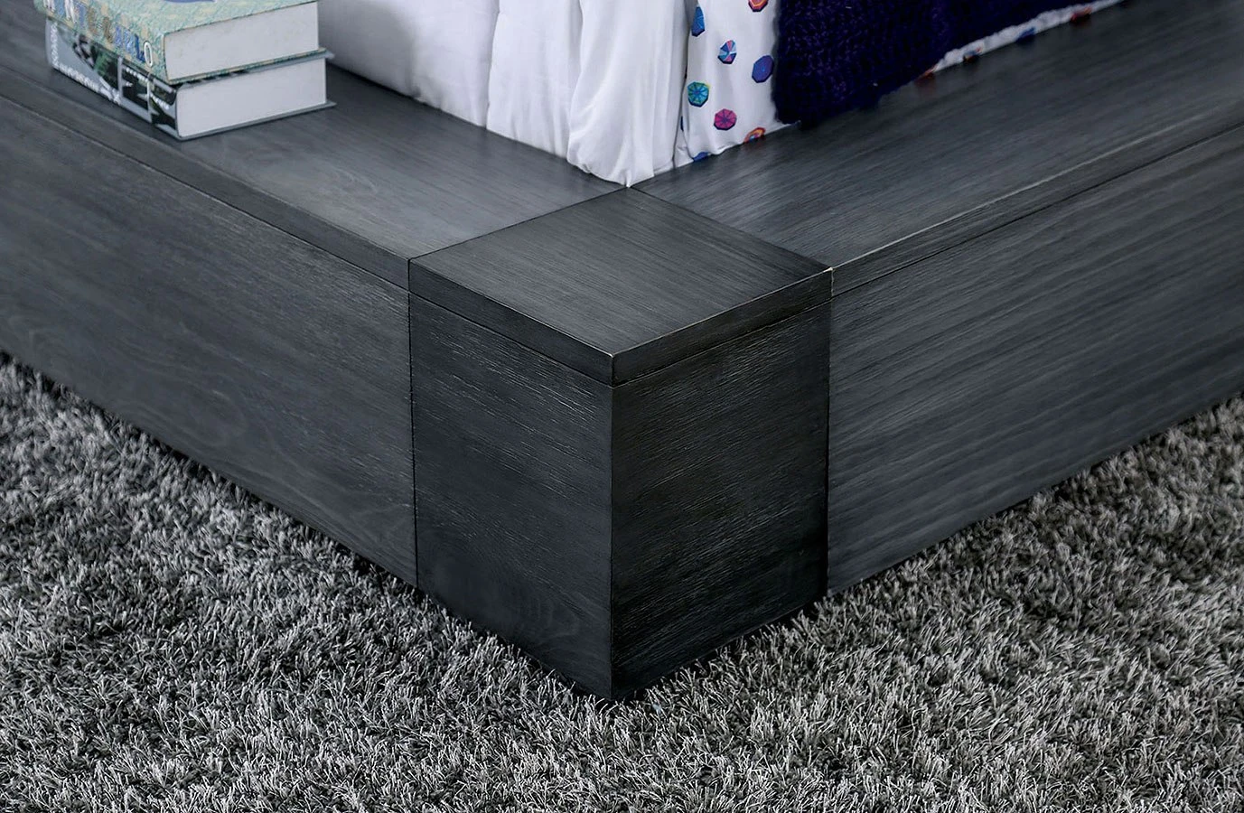 Janeiro Platform Bed (Gray) 2 Janeiro Platform Bed (Gray) - Image 2