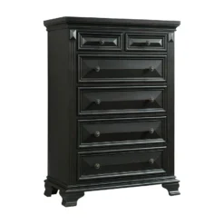 Calloway Bedroom Set (Antique Black) -Beds and Accessories Sales CY600CH chest 1
