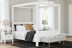 Aprilyn White Canopy Bed -Beds and Accessories Sales EB1024 189 181 186 bed 2