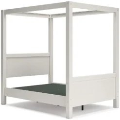 Aprilyn White Canopy Bed -Beds and Accessories Sales EB1024 189 181 186 bed 8