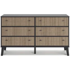 Charlang Platform Bedroom Set W/ Lighted Headboard -Beds and Accessories Sales EB1198 231 dresser 1