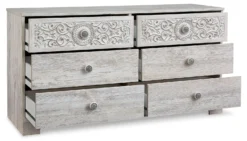 Paxberry Six Drawer Dresser -Beds and Accessories Sales EB1811 231 dresser 5
