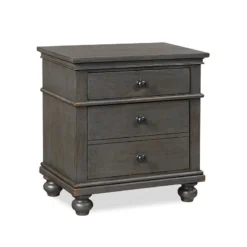 Oxford Panel Storage Bed (Peppercorn) -Beds and Accessories Sales I07 450 PEP two drawer nightstand pepper 1