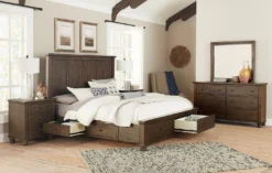 Hudson Valley Super Storage Bedroom Set -Beds and Accessories Sales I280 492 403D 402S br set super str 2