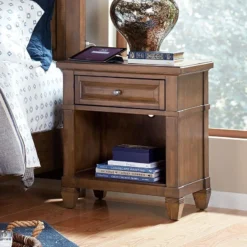 Thornton Storage Bedroom Set 23 Thornton Storage Bedroom Set -Beds and Accessories Sales I34 451N SNA one drawer nightstand 2