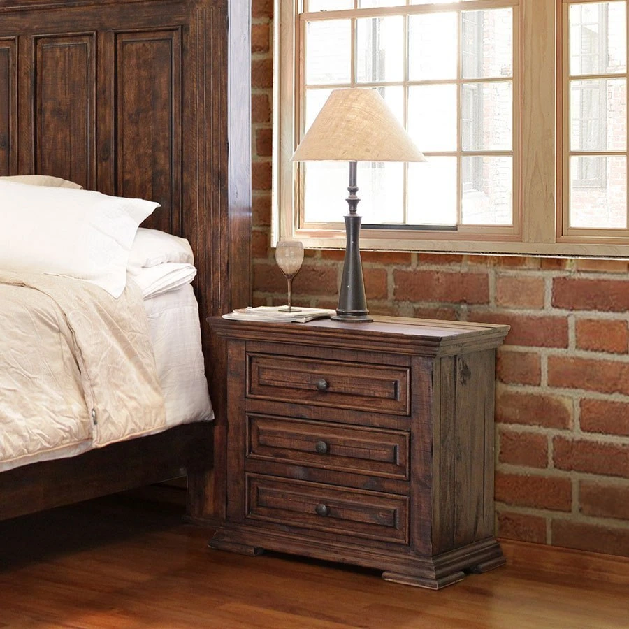 Terra Panel Bedroom Set (Chocolate) 2 Terra Panel Bedroom Set (Chocolate) - Image 2