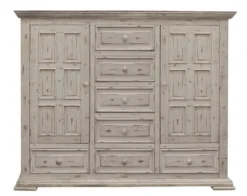 Bella Panel Bedroom Set (White) -Beds and Accessories Sales IFD1022MULE chest 1