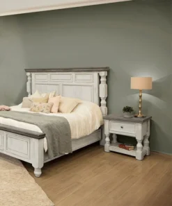 Stone Panel Bedroom Set -Beds and Accessories Sales IFD4690NTS nightstand 2