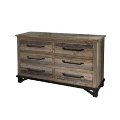 Loft Brown Panel Bedroom Set -Beds and Accessories Sales IFD6441DSRSM dresser 1