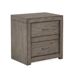 Modern Loft Bookcase Platform Bed (Greystone) -Beds and Accessories Sales IML 450 GRY drawer nightstand grey 1