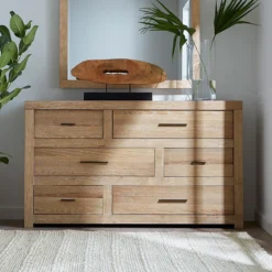 Modern Loft Panel Bedroom Set (Modern Khaki) -Beds and Accessories Sales IML 453 KHK 1 dresser 1