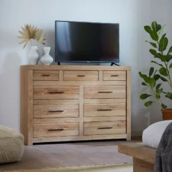 Modern Loft Panel Bedroom Set (Modern Khaki) -Beds and Accessories Sales IML 455 KHK 1 chesser 1