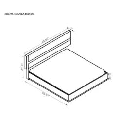 Manila Platform Bedroom Set -Beds and Accessories Sales MANILA BED KING K bed 1