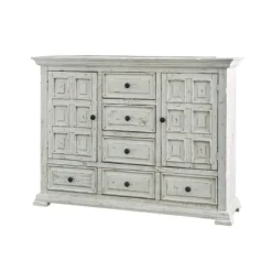 Olivia Panel Bedroom Set (White) -Beds and Accessories Sales MBLV700DR dresser white 1