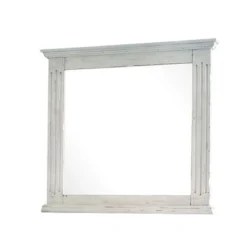 Olivia Panel Bedroom Set (White) -Beds and Accessories Sales MBLV700MR mirror white 1