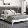 Nix White Platform Bed