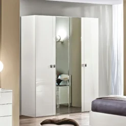 Onda 4 Door Wardrobe (White)