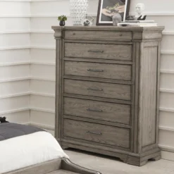 Madison Ridge Panel Bedroom Set -Beds and Accessories Sales P091124 drawer chest 1