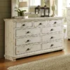 Willow Drawer Dresser (Distressed White)