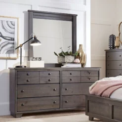 Diego Drawer Dresser (Storm Gray) -Beds and Accessories Sales P680 23 dresser gray 4