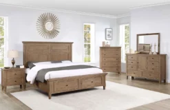 Riverdale Storage Bedroom Set (Driftwood) -Beds and Accessories Sales RV900 S br set 2