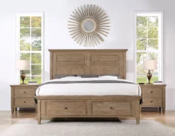Riverdale Storage Bedroom Set (Driftwood) -Beds and Accessories Sales RV900 S br set 4