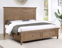 Riverdale Storage Bedroom Set (Driftwood) -Beds and Accessories Sales RV900 SBED 1