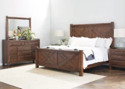 Ponderosa Panel Bedroom Set -Beds and Accessories Sales S878 250 251 400 br set 1