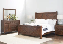 Ponderosa Panel Bedroom Set -Beds and Accessories Sales S878 250 251 400 br set 2