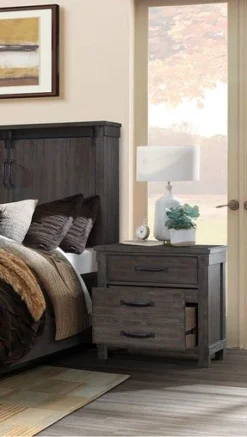 Scott Dark Storage Bedroom Set -Beds and Accessories Sales SC300NS nightstand 1